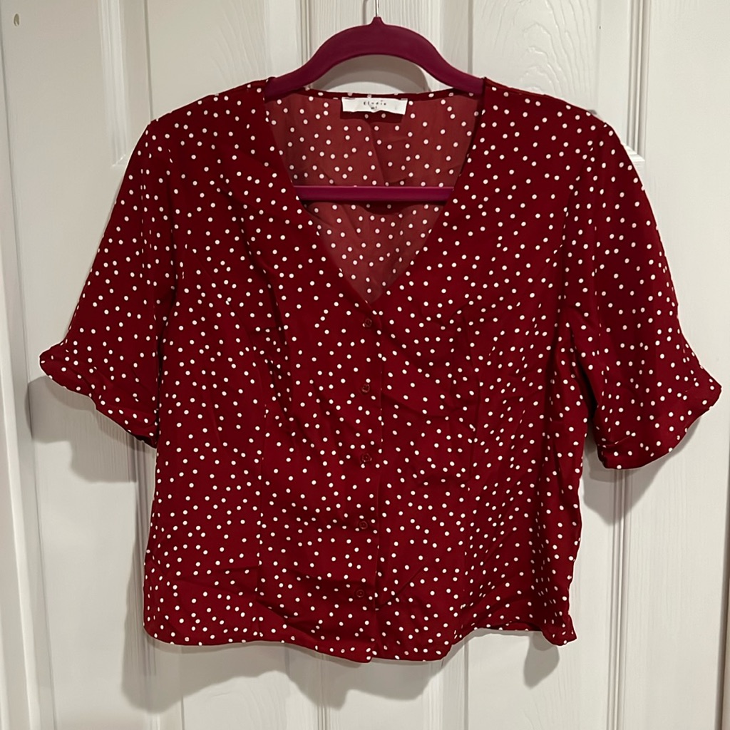 Red Polka Top Top